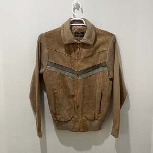 Vintage Jacques Corbeau Leather Jacket Full Zip Brown Large